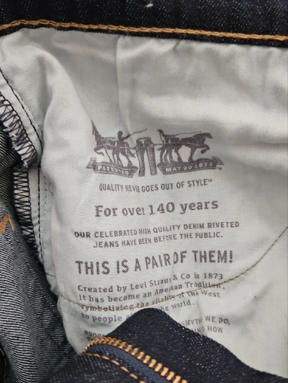 Levi's Straight Jeans in Dark Indigo